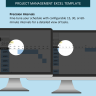 Hourly Planner Gantt Chart Excel Template, Project Management Excel Spreadsheet Template, Daily Schedule By Hour