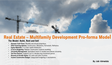 Real Estate Multi Family Development Excel Model