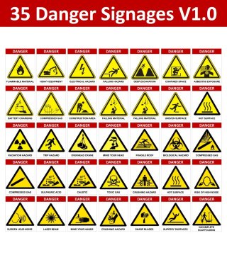 35 Danger Signages V1.0