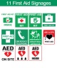 11 First Aid Signages