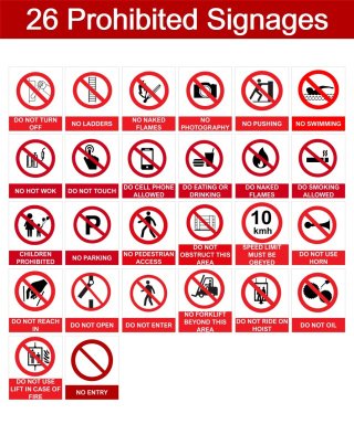 26 Prohibited Signages