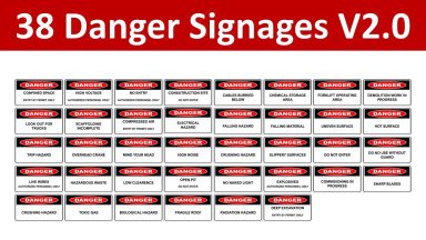 38 Danger Signages V2.0