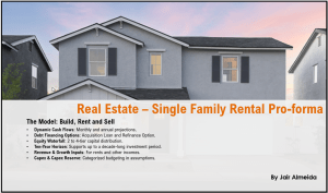 Real Estate - Single Family Rental Pro-Forma Template