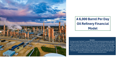 Comprehensive 3 - Statement Financial Model for a Midstream Oil and Gas (Refinery with 7- Years Forecast)