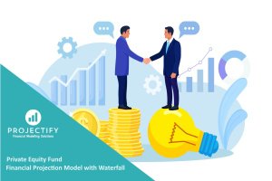 Private Equity Fund Financial Projection Model with Distribution Waterfall.