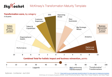 McKinsey’s Transformation Maturity Speedometer Template