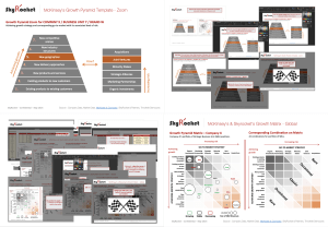 McKinsey's Growth Pyramid Model and Matrix Template