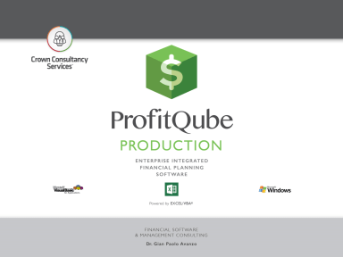 ProfitQube™ Production - Enterprise Integrated Financial Planning for Production + Services (Excel/VBA, release 1.2.18)