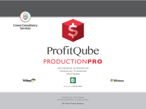 ProfitQube™ Production Pro - Enterprise Integrated Financial Planning, Production,Trade,Services (Excel/VBA, rel.1.2.18)
