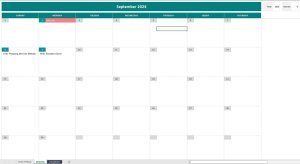 Monthly Calendar View