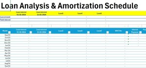 Loan Amortization Schedule & Analysis