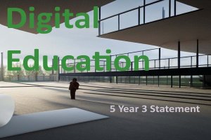 5 Year 3 Statement Digital Education Service Company Finance Model Excel Template