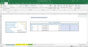 Full Stock Valuation with P/E, FCE, FCFF, FCFE all included