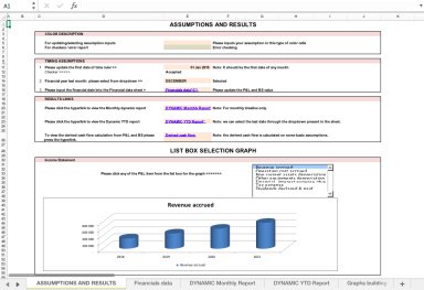 Financial Reporting Excel Model (P&L + Balance Sheet)