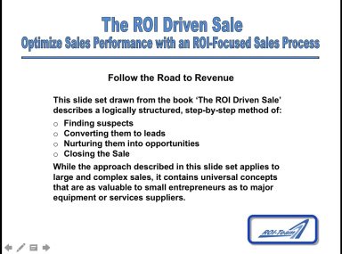 How To Optimize Sales Performance with an ROI-Focused Sales Process