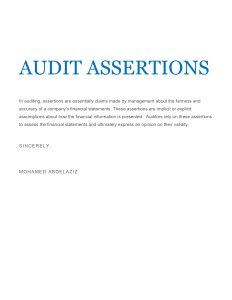 AUSIT ASSERTIONS