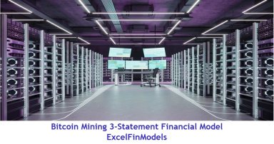 Bitcoin Mining 3-Statement Financial Model (Pro version)