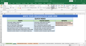 Automatic Inventory Management Module on MS Excel