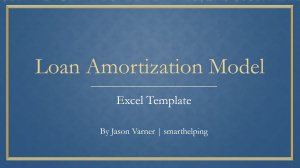 General Amortization Schedule for Startups