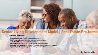 Senior Living Development Model - Real Estate Pro-forma
