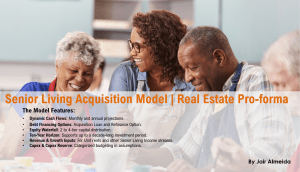 Senior Living Acquisition Model | Real Estate Pro-forma