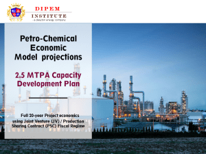 2.5 MTPA Petrochemical Economic Model