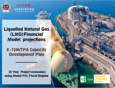 8 - 10 MTPA Liquefied natural gas Financial Model