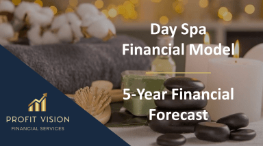 Day Spa – 5 Year Financial Model