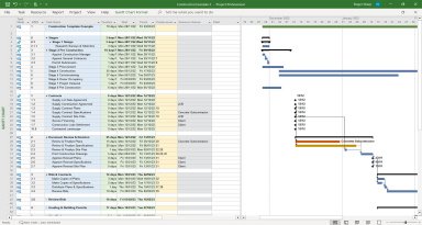 Construction Building and Renovation Templates in MS Excel, MS Project and Word