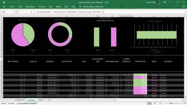 Crypto Portfolio Tracker Excel Template