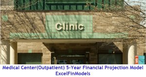 Medical Center (Outpatient) 5-Year Monthly Financial Projection and Valuation Model