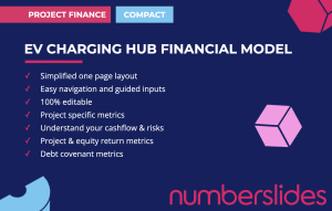 EV Charging Hub Financial Model Template - one page model