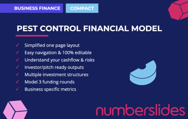 Pest Control Business Financial Model Template - one page model