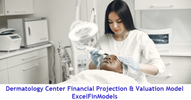 Dermatology Center 5-Year Monthly Financial Projection & Valuation Model