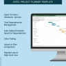 Excel Gantt Chart with Dependencies Management Template