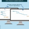 Excel Gantt Chart with Dependencies Management Template