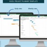 Excel Gantt Chart with Dependencies Management Template