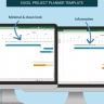 Excel Gantt Chart with Dependencies Management Template