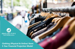 Clothing (Physical & Online) Store 5-Year 3 Statement Financial Projection Model