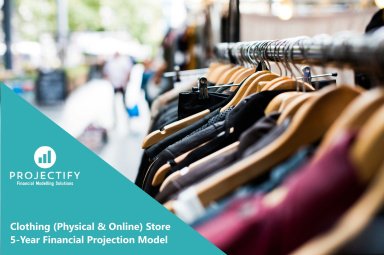 Clothing (Physical & Online) Store 5-Year 3 Statement Financial Projection Model