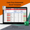 Cash Flow Statement Excel Template | Track Income, Expenses, Financial Balance, Profit and Loss, Balance Sheet, Accounti