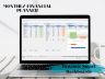 Yearly Financial Planner Excel Template | Dynamic Income & Expense Tracker with Charts | Easy Budgeting Tool