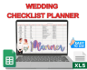 Marriage Planning List Excel Template | Easy-to-Use Wedding Checklist and Notes | Organize Your Wedding Plans