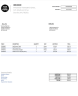 Editable Invoice Excel Template | Printable Business Invoice | Small Business Invoice form | With Contact Database