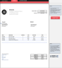 Editable Invoice Excel Template | Printable Business Invoice | Small Business Invoice form | With Contact Database
