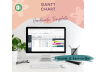 Dynamic Gantt Chart Excel Template for Team Work Management | Easy Database Entry & Tracking | Visual Project Planning