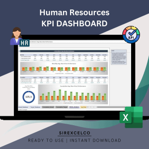 HR KPI Dashboard Excel Template, Human Resource Excel Kpi Report Template, Dynamic Reporting Dashboard Xlsx