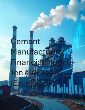 Cement Manufacturing – Ten (10) Years Financial Model (Excel XLSX)