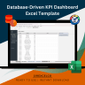 Database-Driven KPI Dashboard Excel Template | Monthly YoY Analysis | Metric Analysis by Entering Data in a Database