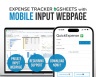 Expense Tracker Google Sheets with Mobile-Friendly Input Webpage | Budget Planner | Personal Finance Template